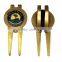 hot selling professional design factory price zinc alloy golf divot with ball marker 1639