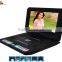 factory price 3d portbale dvd evd player with tv and game portable dvd player