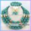 Mitaloo MT0001 Wholesale Fashionable Best Design Leaf Green African Jewelry Set