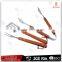 2016 cheap price unipole barbecue tool with 3 pcs bbq tool set