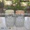 New desige 480ml Glass Storage Jar/glass Mason Jar With Pineapple Pattern