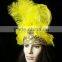 2016 custom party headwear feather headdress and the wholesale headdress colorful mask and party mask