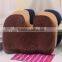 PU Moulded Coccyx Orthopedic Memory Foam Seat Cushion, car seat cushions, plain velour cover, different color available