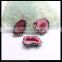 LFD-0097B Wholesale Agate Geode Quartz Connector Bead, with Pave Crystal and Silver / Gold Foil /Gem Stone Druzy Beads