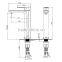 Elegant single hole bathroom brass bar faucet hardware SG-102
