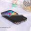 Wallet Genuine Leather Metal Bumper with Diamond Edged Flip-On Back Cover Cell Phone Cases for Samsung S5
