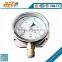 Back flange Stainless steel case pressure gauge accuracy level 1.6%