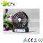 Portable Fan 4 inch 3 Speeds Mini USB Rechargeable Desktop Handheld Vanes Fan With Led Light