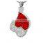 Truthkobo Wholesale Two Heart Rhinestone Stainless Steel Jewelry Cremation Urns Pendant Jewelry