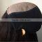  express wholesale factory direct price 1B# 14" 100% Brazilian human hair Silk forehead full hand tied wig