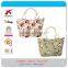 Fashion Rope Handle Handbag for Women Custom Printed Canvas Handbags