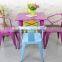 coffee shop country style iron square table