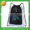 Bright nice design drawstring shoe bag with zipper pocket and CD holder