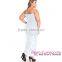 Low moq woman's plus size White Ruffle fat women lace dress patterns