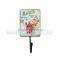 2016 New Design Retro Iron Plaque Crystal Glass Wall Hooks Luggage Strap Metal Hook
