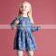 DK0017 dave bella 2015 autumn fashion printed princess dress kids ethnic dress girls clothes girls dress fairy dress