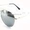 custom made silver mirror pilot sunglasses with spring hinges