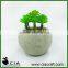 Bonsai Artificial Cement Potted Plant Succulent Sedum for Table Centerpiece