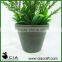 PE Artificial Plastic Potted Grass in Black Plastic Pot for wholeselling