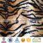100%polyester Tiger Skin Print Short Pile Plush Fabric
