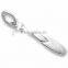 3 dimensional zinc alloy pendants paddle charms and pendants for bracelet