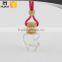 apple shape clear glass empty car perfume bottle with wooden cap                        
                                                                                Supplier's Choice