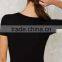 One Two V-Neck Bodysuit Black Suit For Office Women