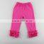 Wholesale Cute Comfortable 100% Cotton Ruffled Capris For Kids