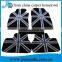 High quality black and white hand tufted acrylic wool foot floor carpet car mat