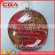 Hanging decoration glass christmas tree ornament christmas gifts crafts flat ball