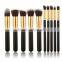 Hot sell fashionable private label face cleaner cosmetic brush set without package wholesale