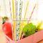 Striped paper straws