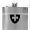 silk printing logo for 4oz stainless steel hip flask for wine