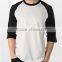 Men Fashion Blank Slim Fit Joint t Shirt Tight Fit Half Sleeve t Shirt