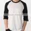 men fashion blank slim fit joint t shirt tight fit half sleeve t shirt