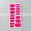Custom neon pink color nail wrap gel nail polish strip waterproof nail art sticker manufacturer