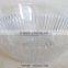 High quality Different size Kitchen large clear shallow glass fruit bowl for sale