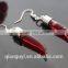 Beautiful Decorative Glass Vial Pendant Earring Glass Bottle With Blood Color Water Earring Novel Trendy Jewelry For Lady