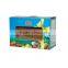 Recycled rectangular coloring juice packaging boxes