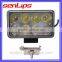 Super bright 24W 4D lens led headlight driving light for trucks snowmobile motorcycle special vehicles