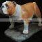 Simulation bulldog statues Canis familiaris OEM custom made French dog sculpture toy figures