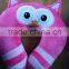 Plastic U Shape colors Hot Water Bottle With Blue Dots Cover-The Neck Treatment