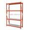 metal 4 layer light duty warehouse pallet rack storage shelf rivet shelving HSX-3636