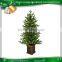 Artificial Flocked Huge Artificial Tree Iron stand Usb Christmas Tree
