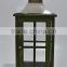 Wood & steel Pillar candle lanterns in Antique Finish