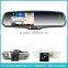 4.3 inch car wince system navigation rear view mirror monitor with bluetooth speaker, GPS Tracker and reverse camera display