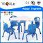 Serviceable Various Design Plastic Material Children Table and Chair for Primary School
