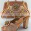 New blue italian matching shoes and bags set for party
