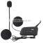 V4 Motorcycle Bluetooth Headset Helmet Intercom 4 Riders Talk at The Same Time Full Duplex Intercomunicador BT Interphone FM