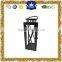 Glass Stainless steel Lantern with rope handle